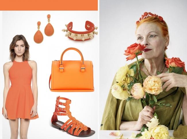 Модный цвет в одежде лета 2018 - Celosia Orange